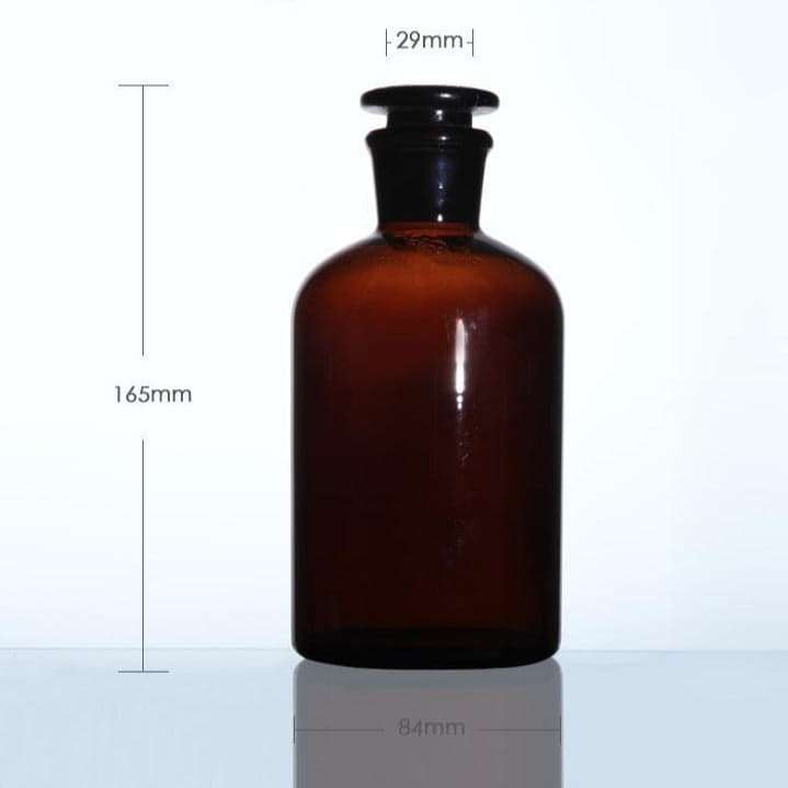 Narrow mouth bottle, brown glass, 60 ml to 20.000 ml