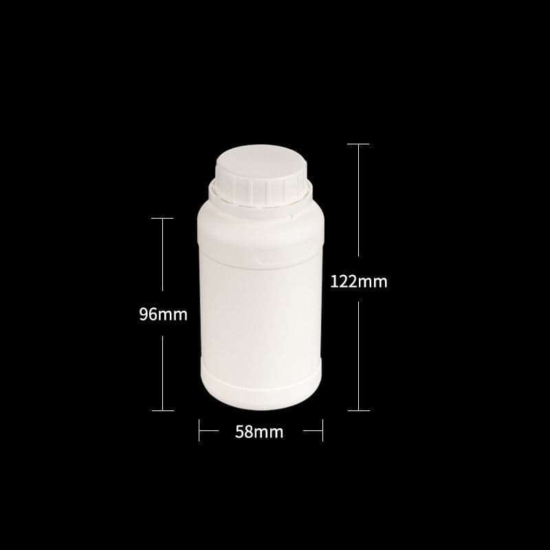 Narrow mouth bottles, Plastic HDPE, capacity 100 ml to 1.000 ml
