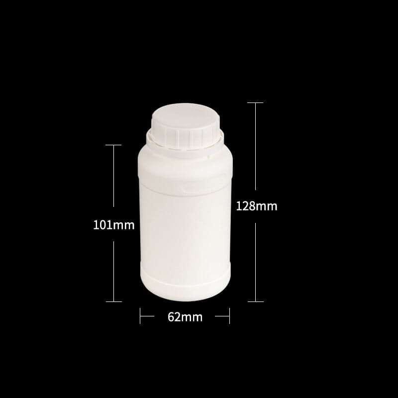 Narrow mouth bottles, Plastic HDPE, capacity 100 ml to 1.000 ml