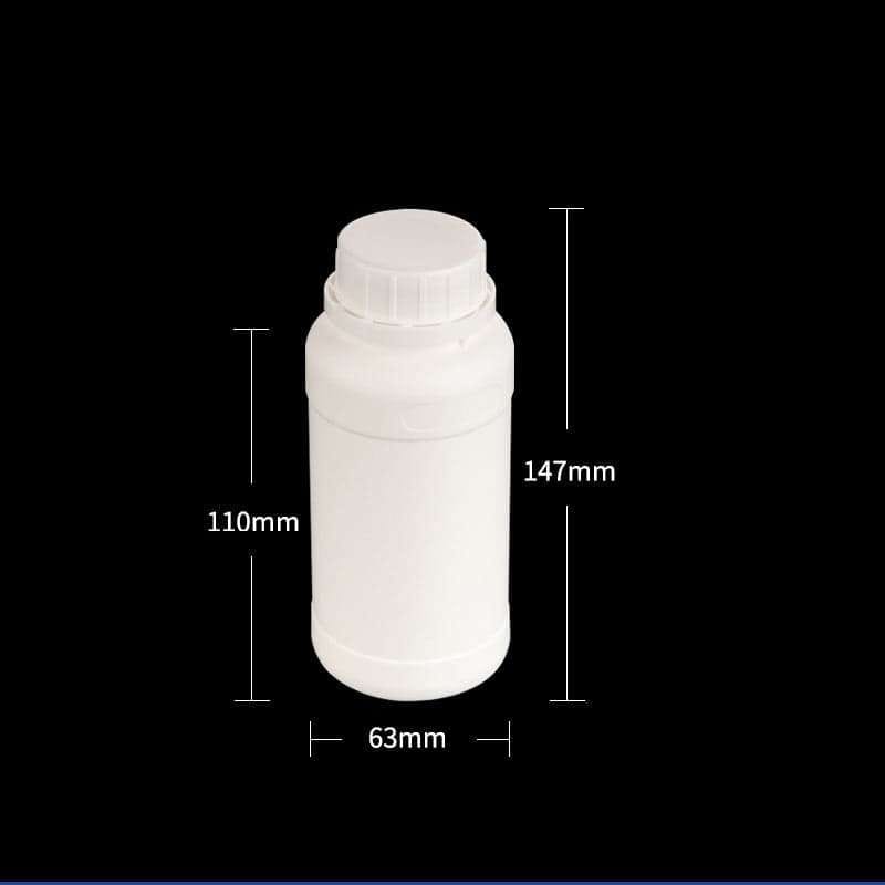Narrow mouth bottles, Plastic HDPE, capacity 100 ml to 1.000 ml