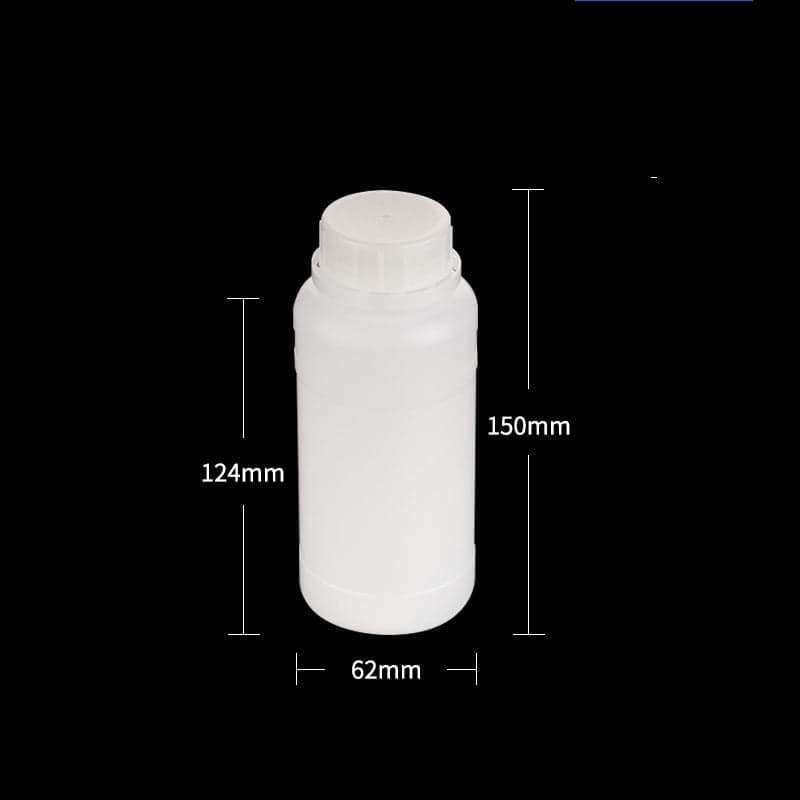 Narrow mouth bottles, Plastic HDPE, semi-transparent, capacity 250 ml to 1.000 ml