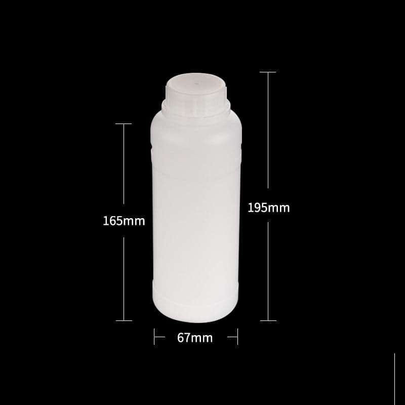 Narrow mouth bottles, Plastic HDPE, semi-transparent, capacity 250 ml to 1.000 ml