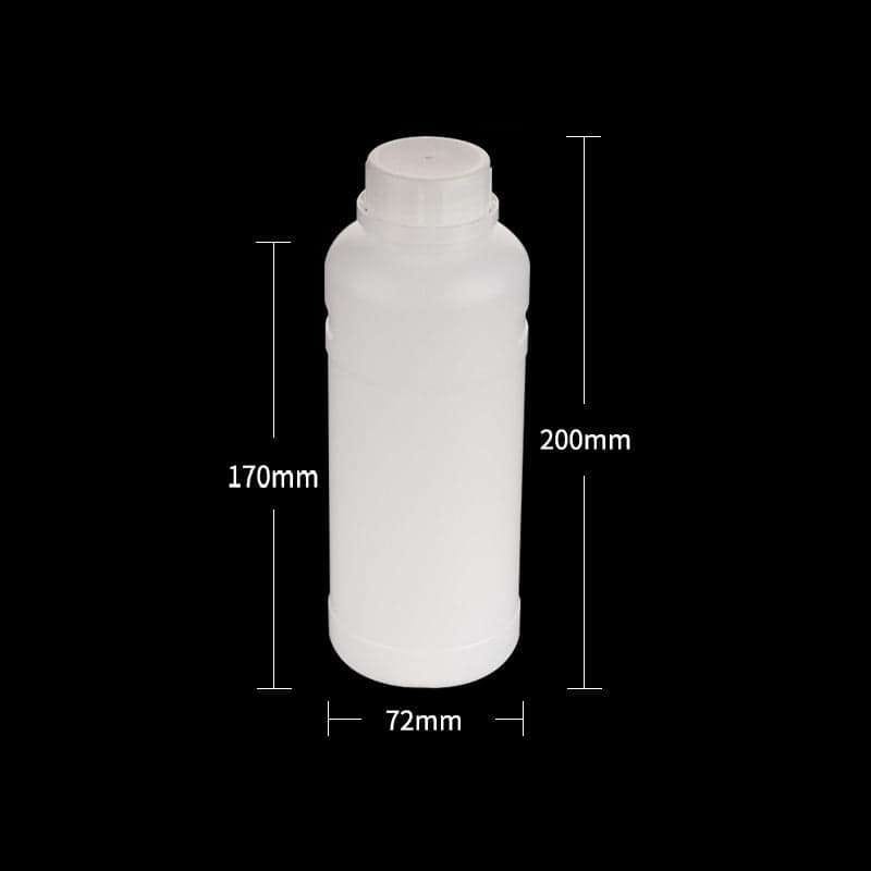 Narrow mouth bottles, Plastic HDPE, semi-transparent, capacity 250 ml to 1.000 ml