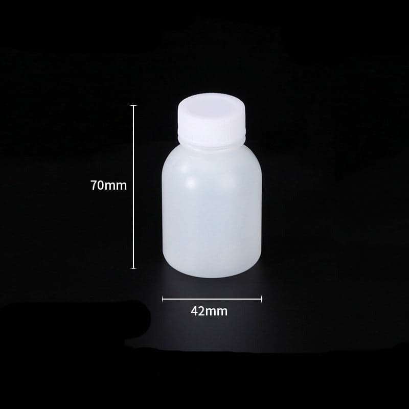 Narrow mouth bottles, Plastic PE, capacity 50 ml to 1.000 ml