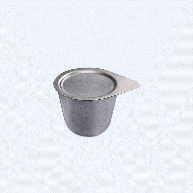 Nickel Crucible with lid, capacity 30 to 50 ml