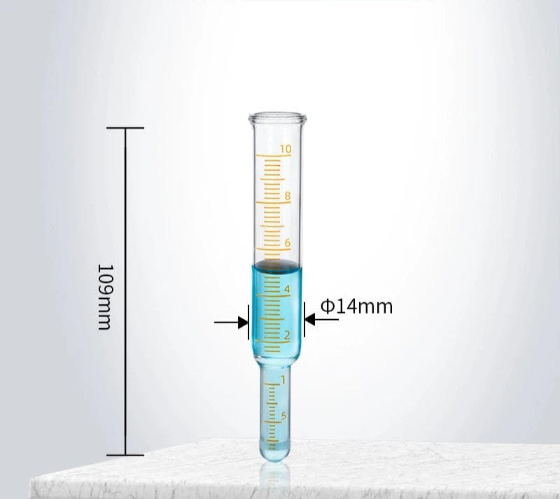 Nitrogen blowdown tube, capacity 10 to 300 ml