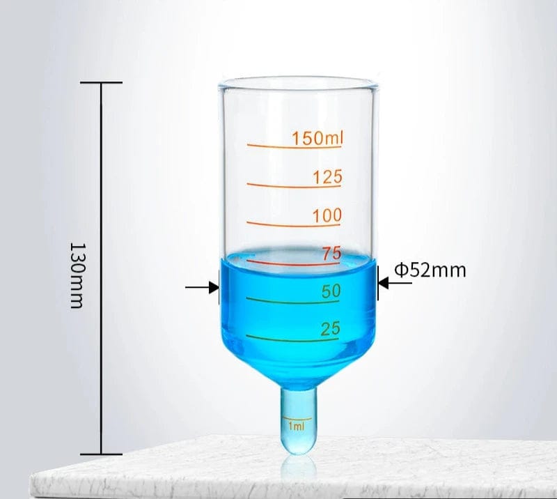 Nitrogen blowdown tube, capacity 10 to 300 ml