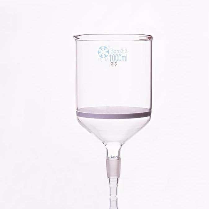 Nutsche filter with frit and joint, 500 ml to 3.000 ml