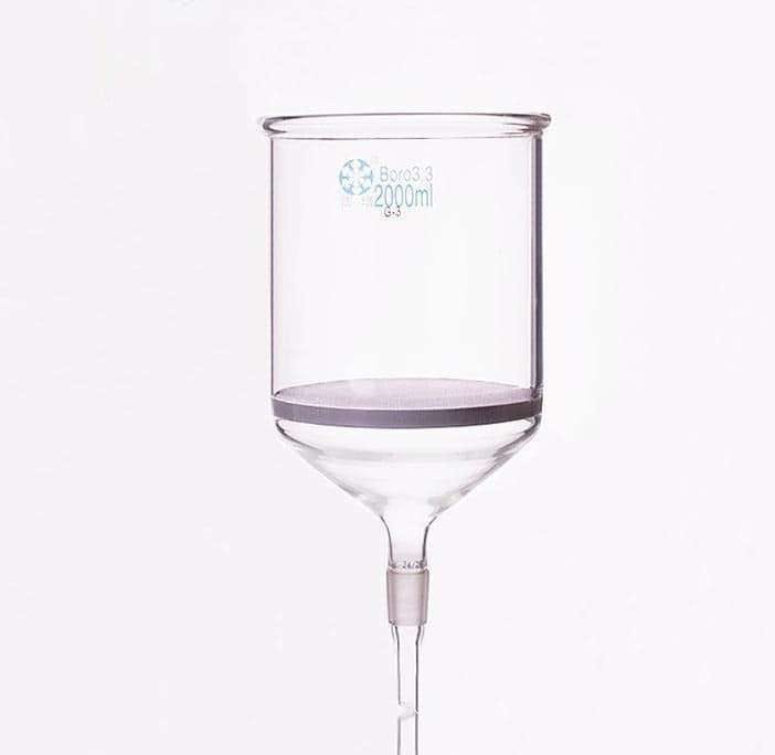 Nutsche filter with frit and joint, 500 ml to 3.000 ml