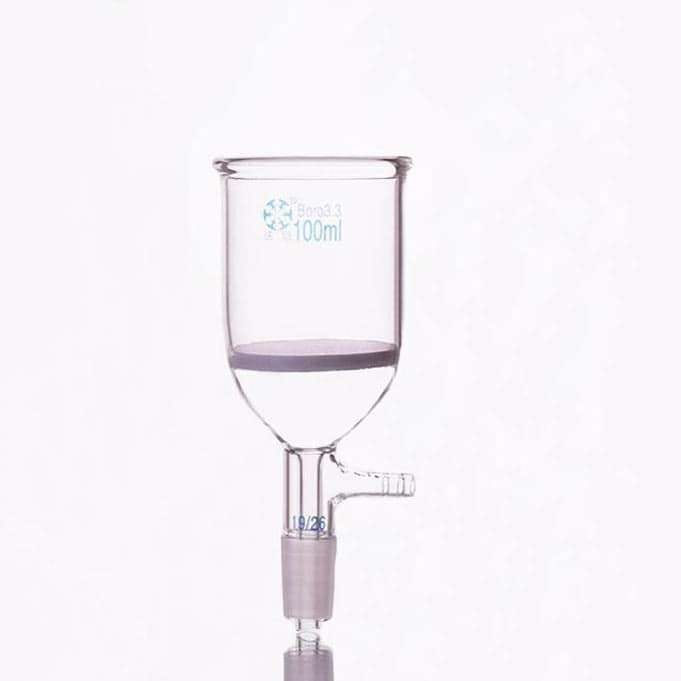 Nutsche Filter with Frit, Joint, and Hose Connector, 50 ml to 250 ml