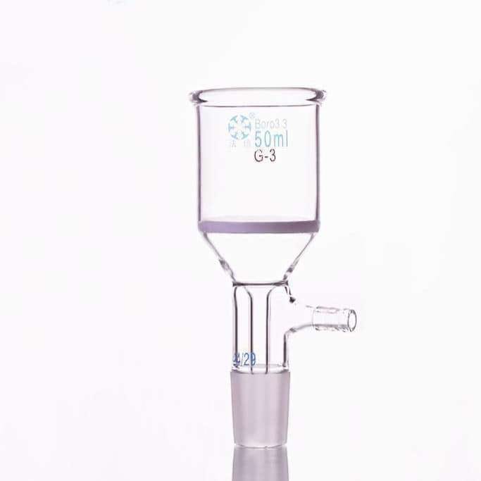 Nutsche Filter with Frit, Joint, and Hose Connector, 50 ml to 250 ml