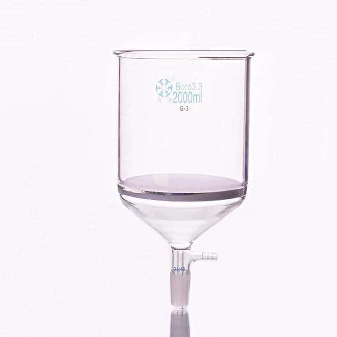 Nutsche Filter with Frit, Joint, and Hose Connector, 500 ml to 3,000 ml