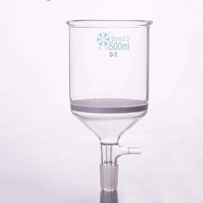 Nutsche Filter with Frit, Joint, and Hose Connector, 500 ml to 3,000 ml