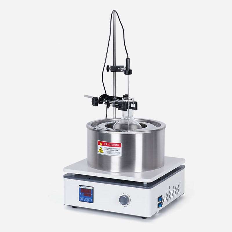 Oil bath with magnetic stirrer
