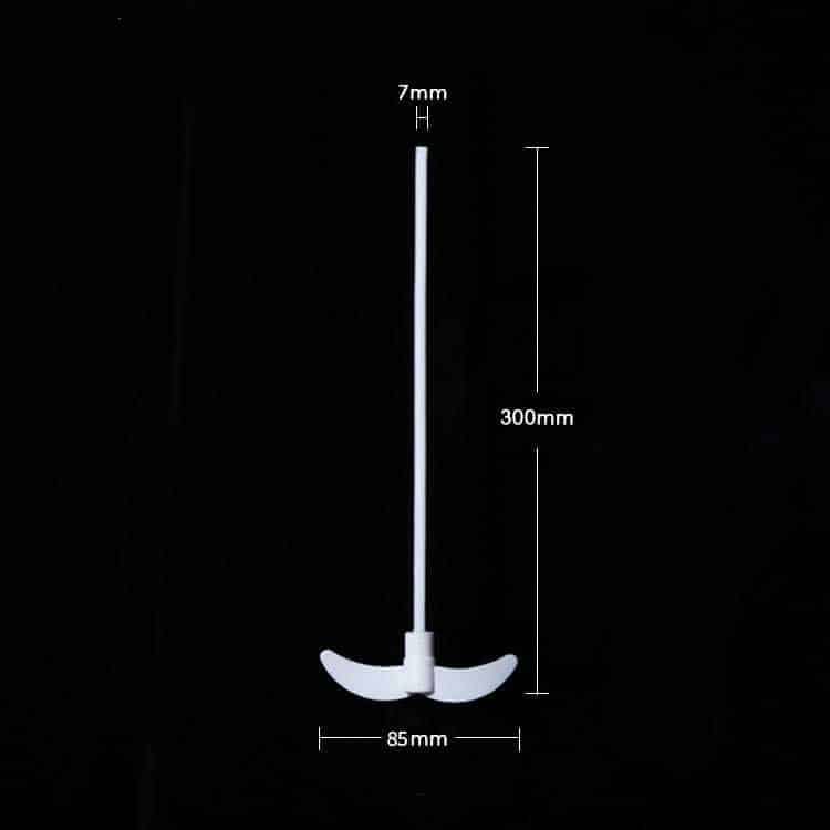 PTFE Stirring Blades Propeller,2-Winged Centrifugal ,Length 250-700 mm.