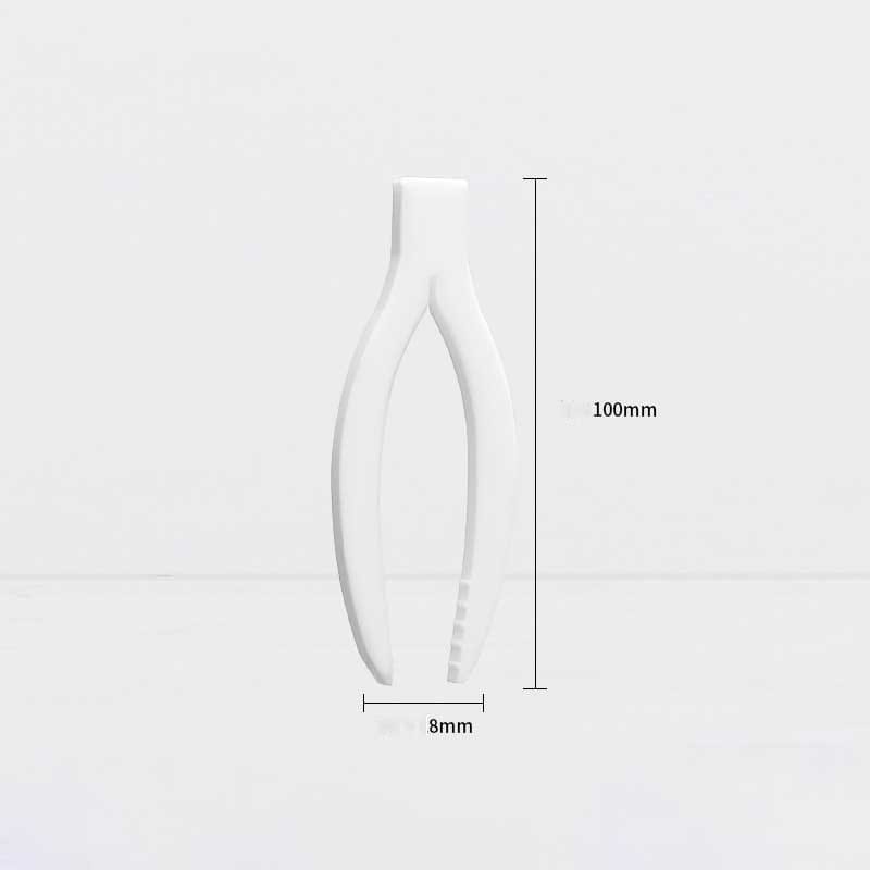 PTFE Curved Tweezers Length 100–250 mm