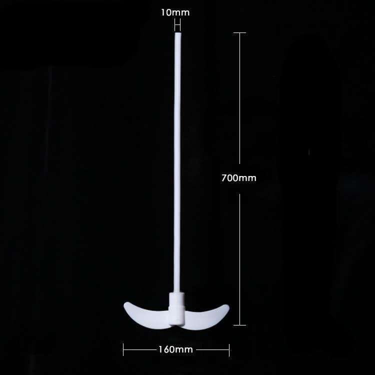 PTFE Stirring Blades Propeller,2-Winged Centrifugal ,Length 250-700 mm.