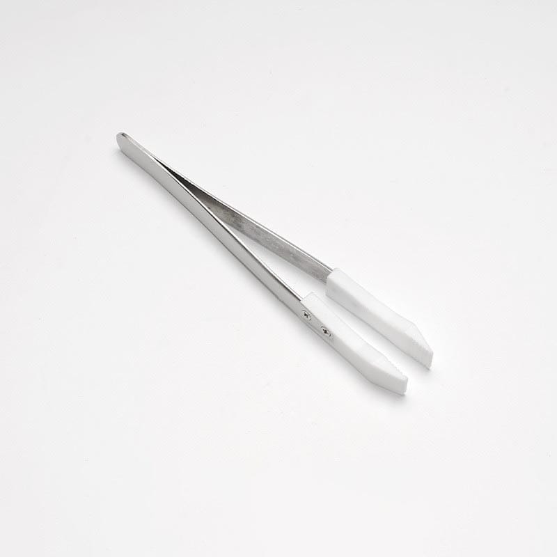 PTFE Tip Tweezers with Stainless Steel Handle, Chemical Resistant