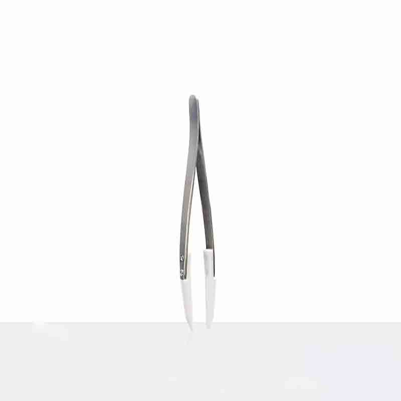 PTFE Tip Tweezers with Stainless Steel Handle, Chemical Resistant