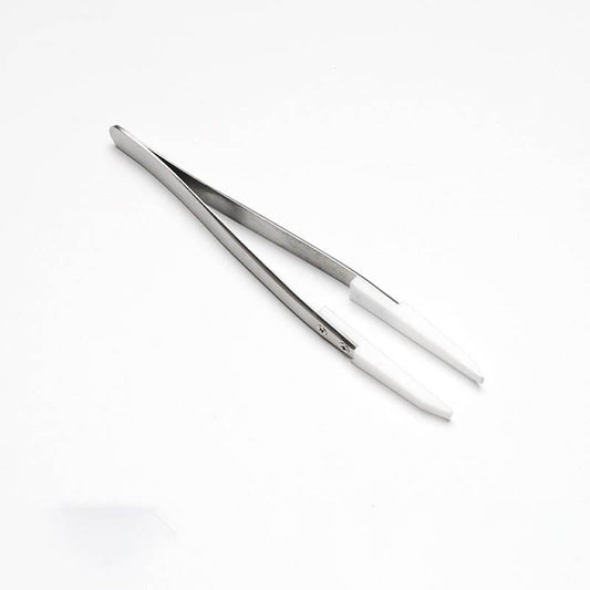 PTFE Tip Tweezers with Stainless Steel Handle, Chemical Resistant