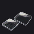 Petri Dish Square, Plastic PS, with Grid, 10 Units/Pack