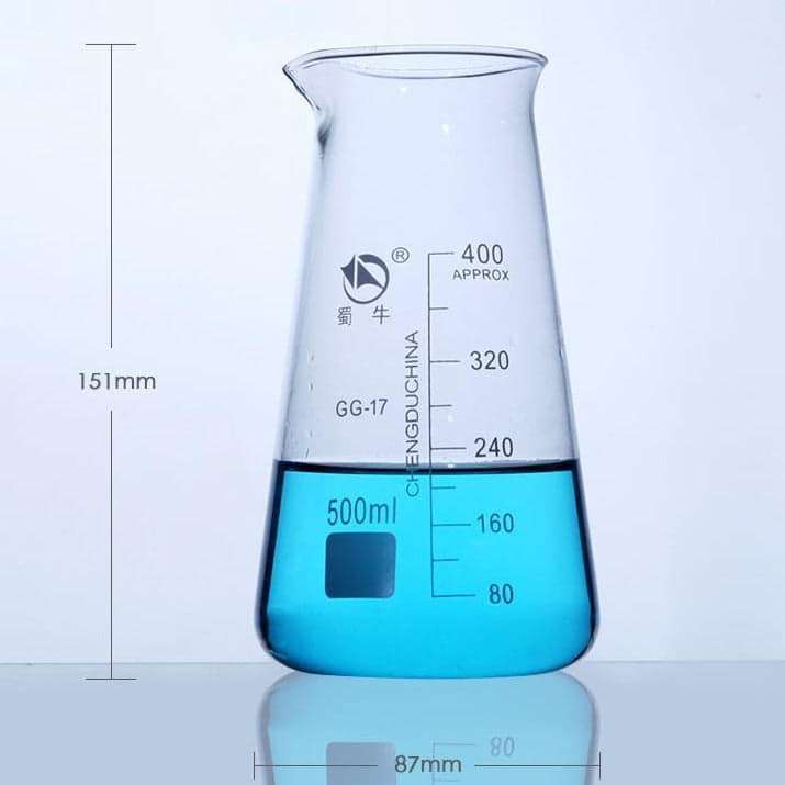 Philips beaker, 125 ml to 500 ml