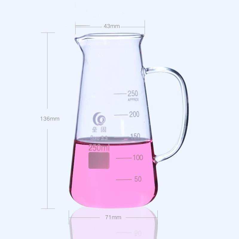 Philips beaker with spout and handle, 125 ml to 500 ml