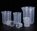 Plastic Measuring Beaker, 25 to 1,000 ml, Transparent PP