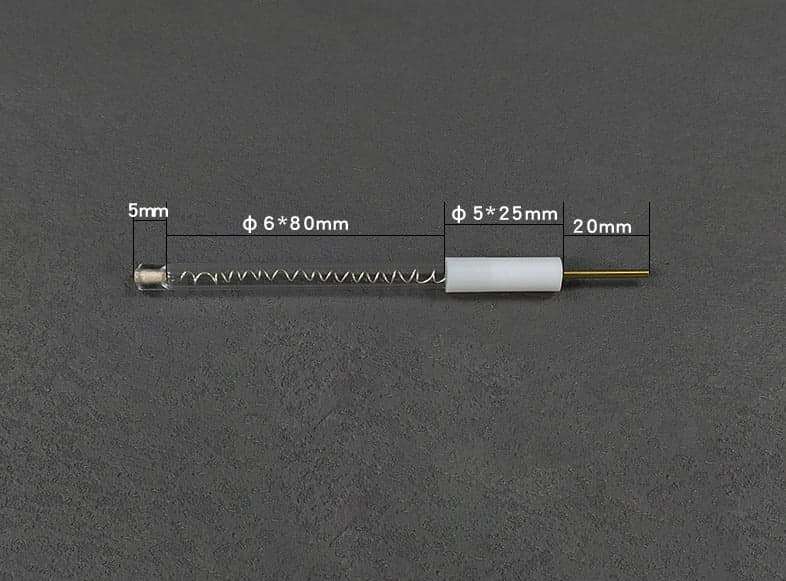 Platinum wire auxiliary counter electrodes in salt bridge