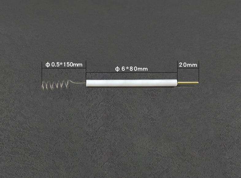 Platinum wire auxiliary counter electrodes with PTFE rod