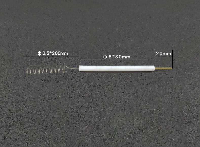 Platinum wire auxiliary counter electrodes with PTFE rod