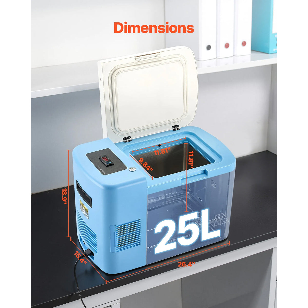 Ultra Low Temperature Lab Freezer, −40℉ to −123℉ Adjustable Temp Range