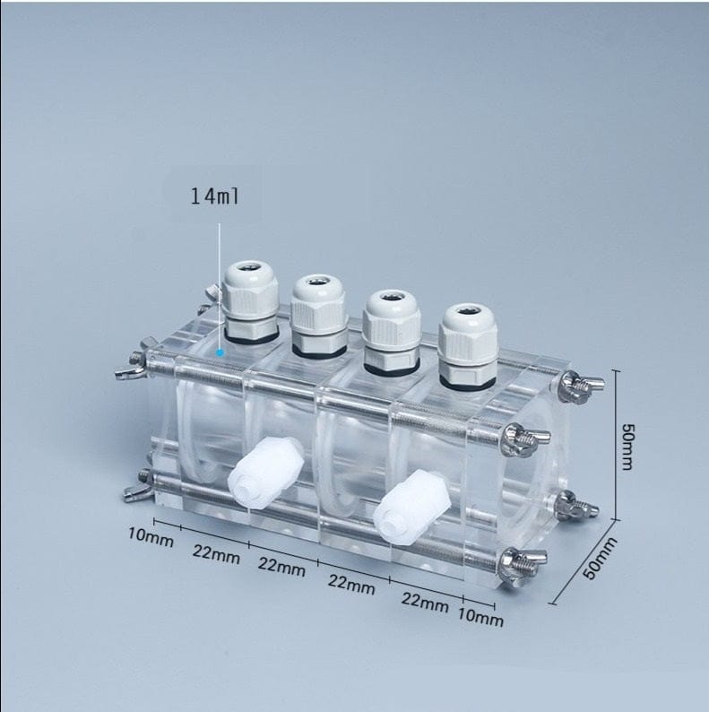 Quattro Cube MFC Reactor, 4-Chamber Acrylic Cell (4 x 14ml)