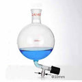 Receiving Flask with Joint & Bottom PTFE Vacuum Valve, 500-5000ml