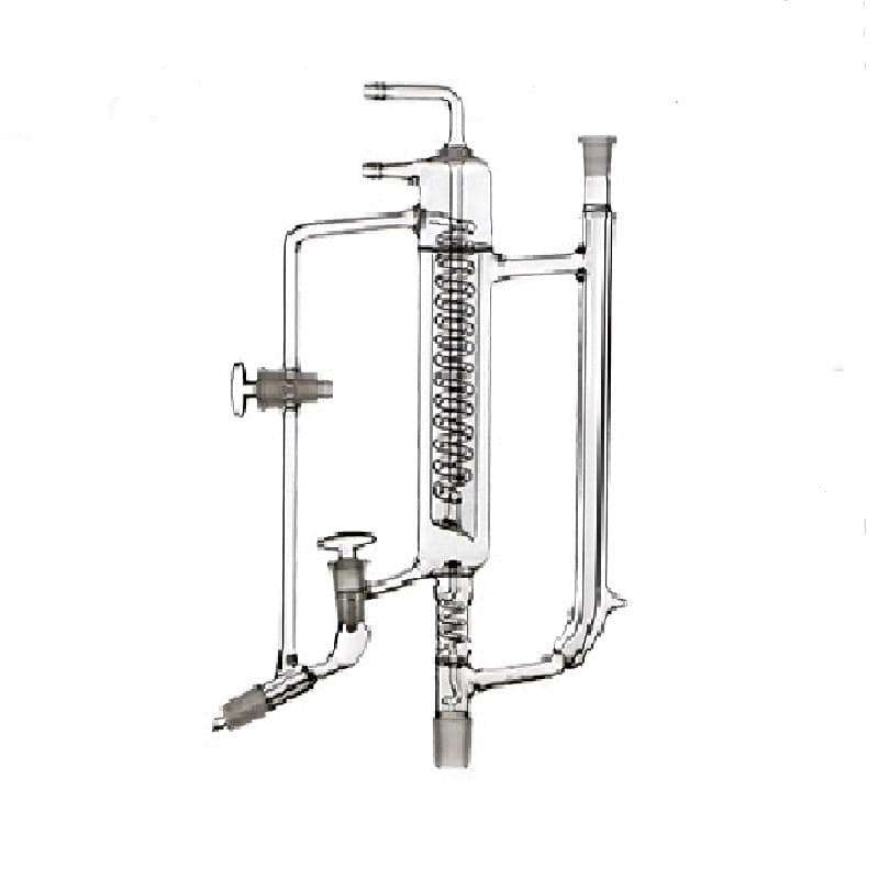 Reflux Distillation Head with Dimroth Coil, 2 Stopcocks