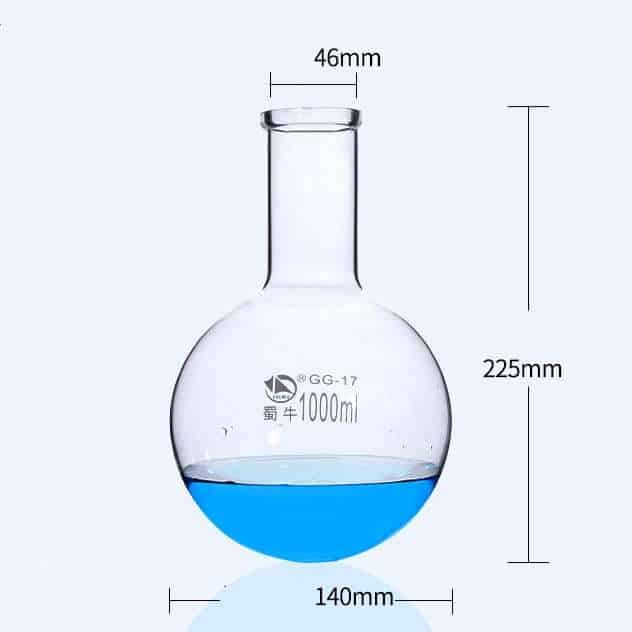 Round bottom flask, 100 to 20.000 ml