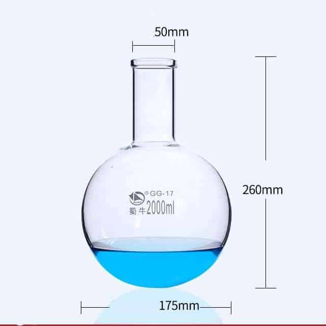Round bottom flask, 100 to 20.000 ml