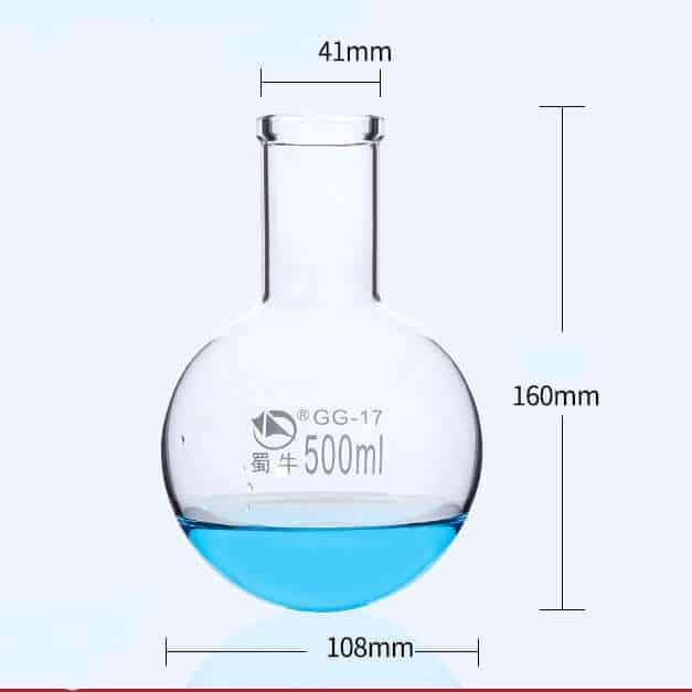 Round bottom flask, 100 to 20.000 ml