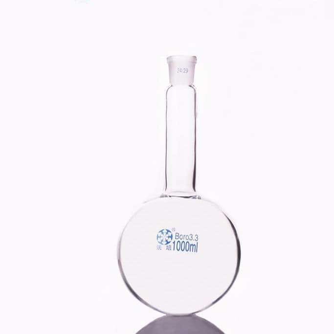 Round bottom flask with long neck and joint, 25 to 3.000 ml
