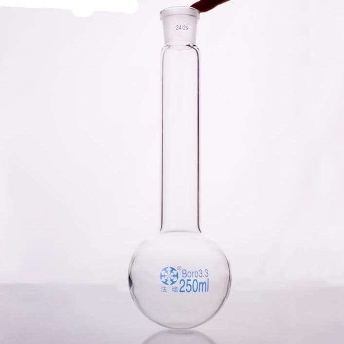 Round bottom flask with long neck and joint, 25 to 3.000 ml