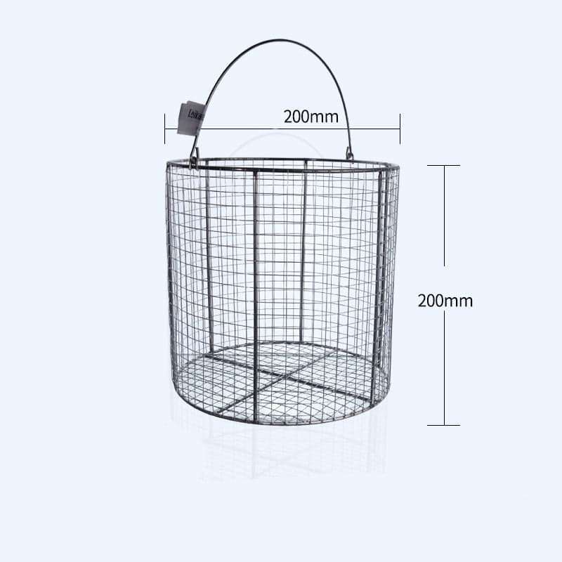 Round sterilisation baskets, stainless steel