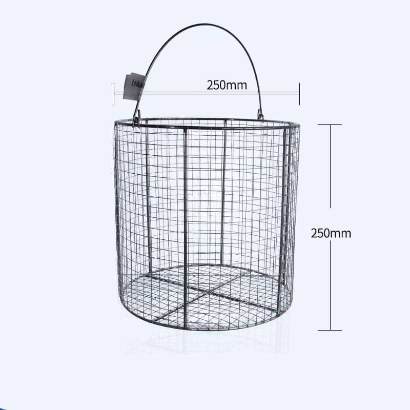 Round sterilisation baskets, stainless steel