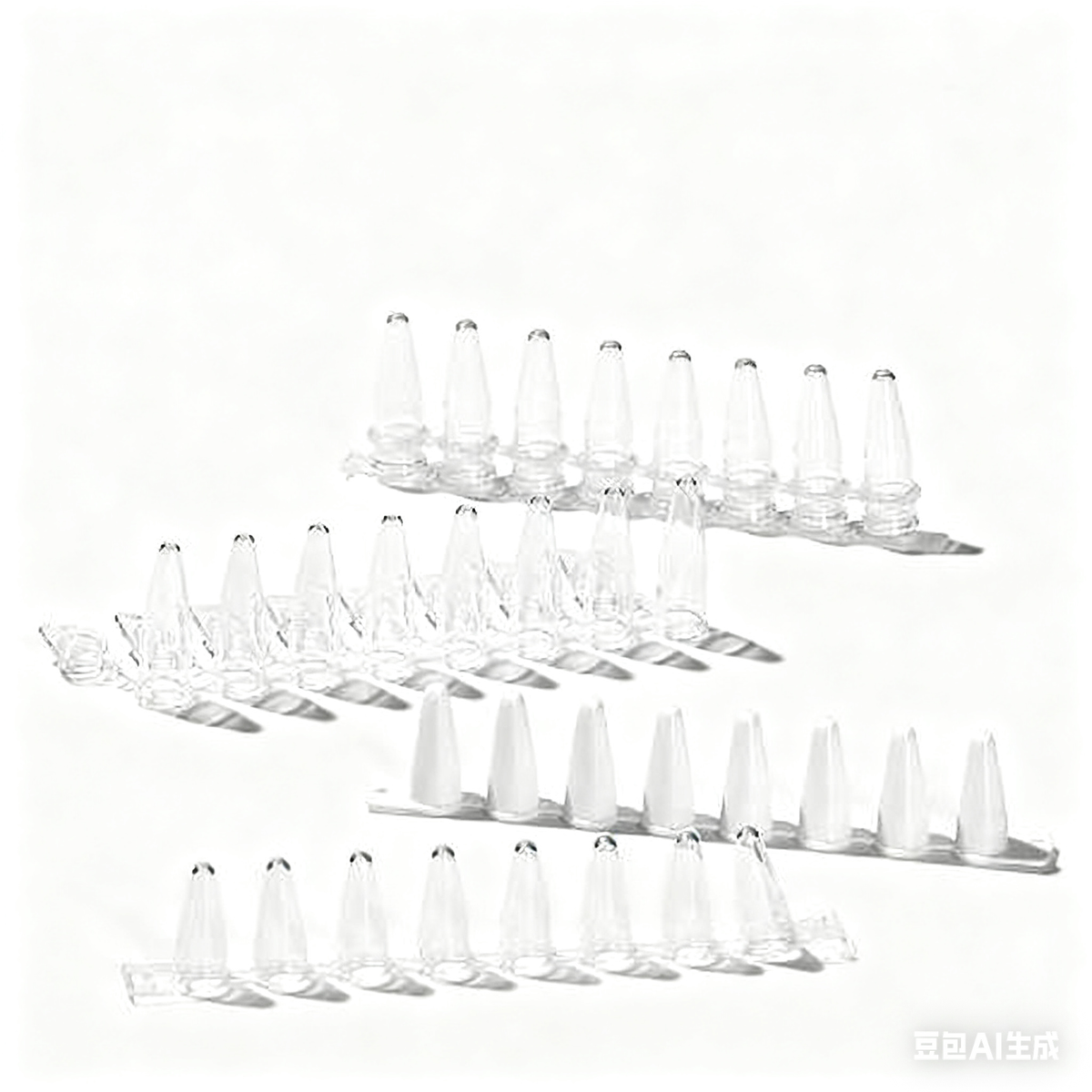 Laboratory 0.1ml 0.2ml Disposable PP PCR 8 Strips Sterilized Tube