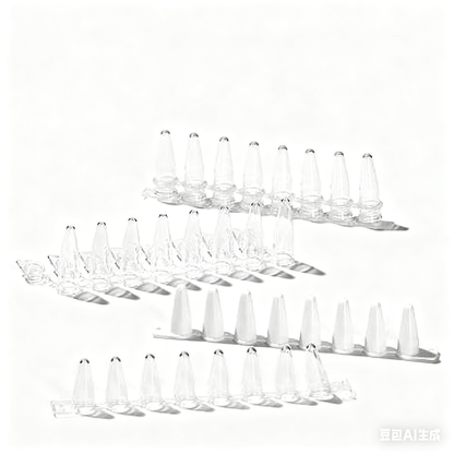 Laboratory 0.1ml 0.2ml Disposable PP PCR 8 Strips Sterilized Tube