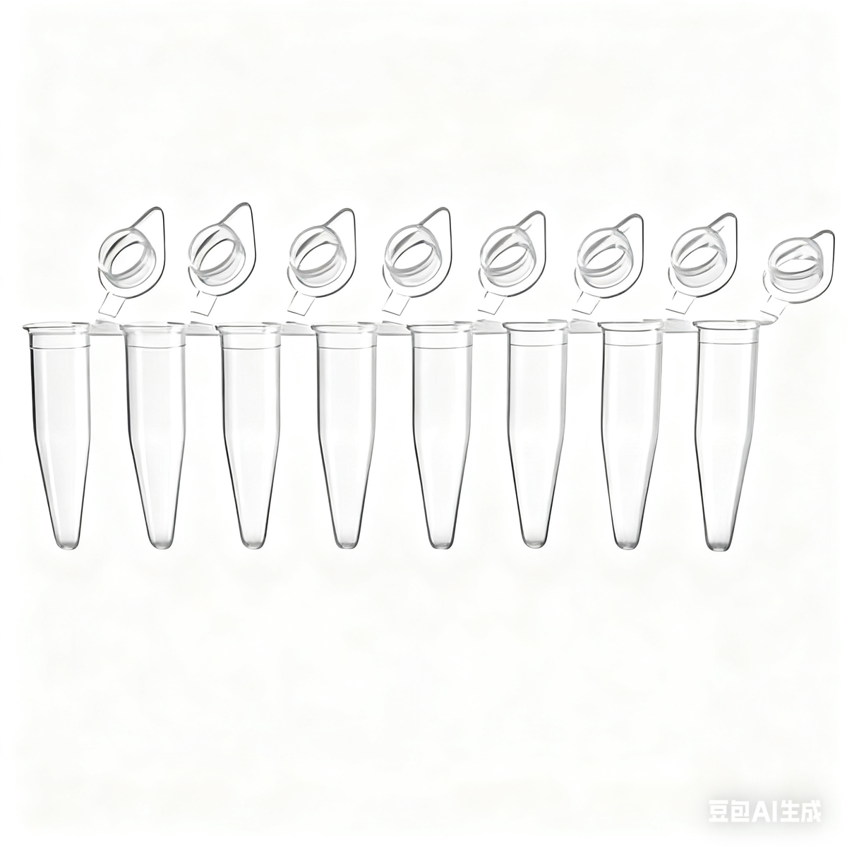 Laboratory 0.1ml 0.2ml Disposable PP PCR 8 Strips Sterilized Tube