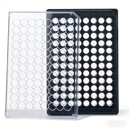 Cell Culture Plate Plastic Multi-Capacity (6-96 Wells) Flat Bottom Black/White ELISA Plate Adherent 