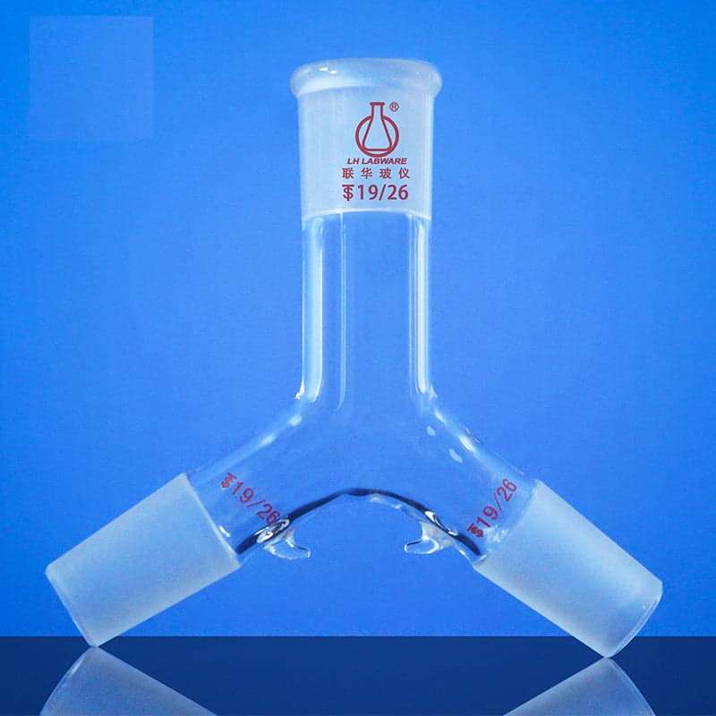 Schlenk 3-way adapter with 1 socket and 2 cone