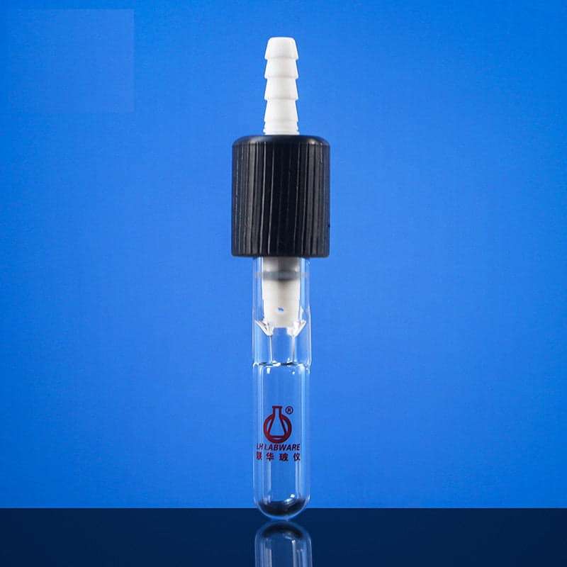Schlenk tube with high vacuum valve, capacity 2 ml