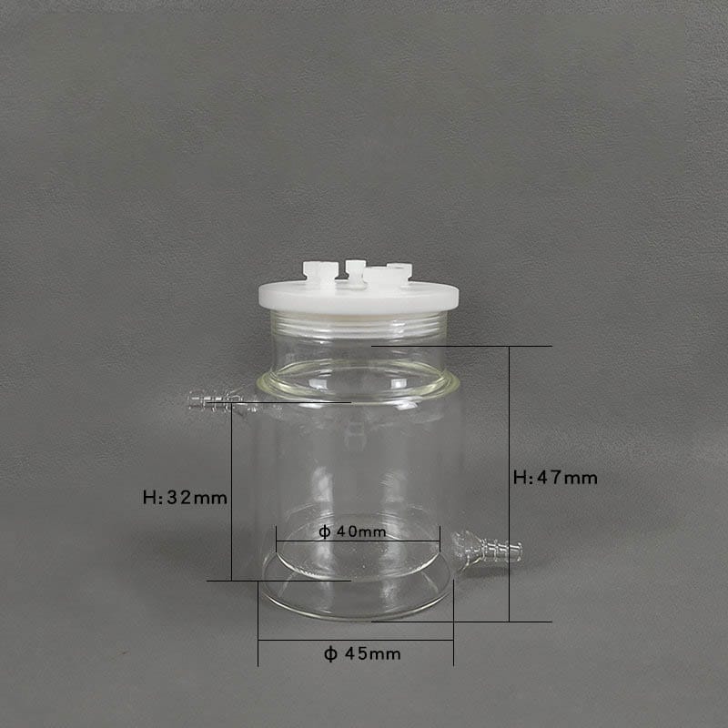 Sealed Electrochemical Cell with Water Jacket, 50-1,000 ml, Borosilicate Glass 3.3