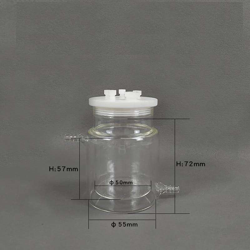 Sealed Electrochemical Cell with Water Jacket, 50-1,000 ml, Borosilicate Glass 3.3